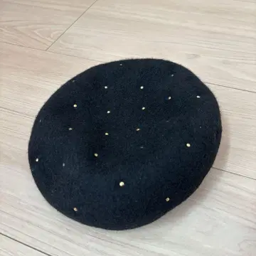 HOTCOCO 핫코코 울 스터드 베레모 블랙 일본제