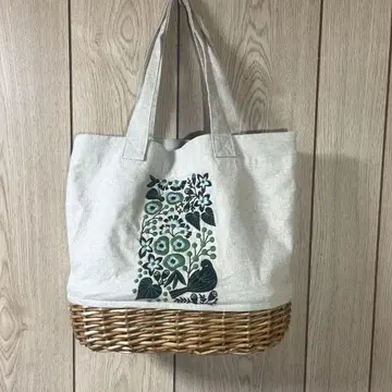 마카베 앨리스 X 사만사 모스모스 바스켓 자수 백 바스켓백