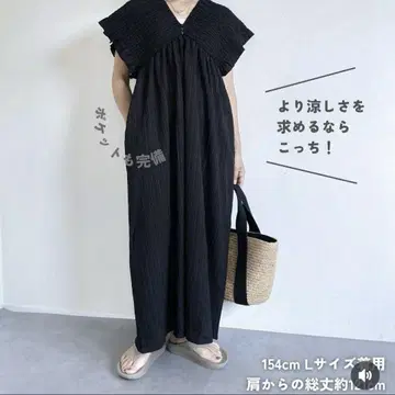 시마무라 셔링 원피스 블랙 L