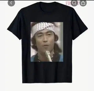 시무라 켄 젊은 시절 그래픽 프린트 블랙 티셔츠 XL 남녀 공용