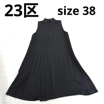 233 23구 리브 디자인 블랙 슬리브리스 원피스 38
