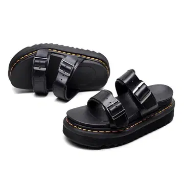 미사용 Dr.Martens 통굽 샌들 블랙 남녀 공용