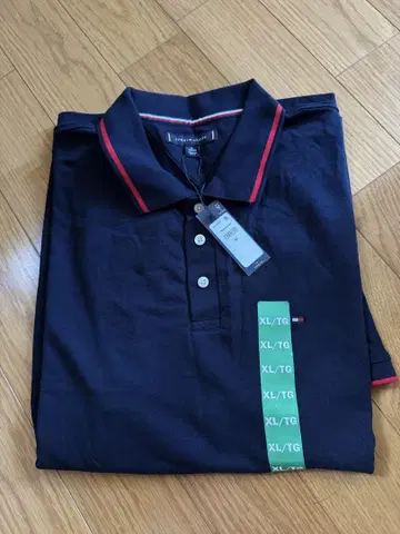 미사용 새상품 Tommy 네이비 피케 셔츠 XL 택 포함 새상품