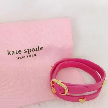 kate spade 핑크 더블 랩 팔찌 새상품급