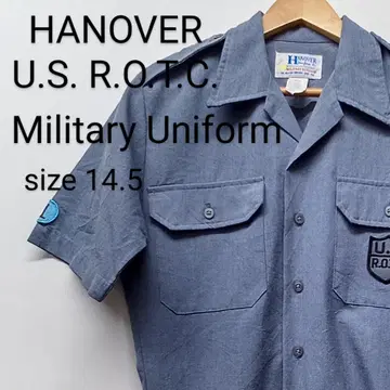 HANOVER U.S. R.O.T.C. 밀리터리 유니폼 반팔 셔츠