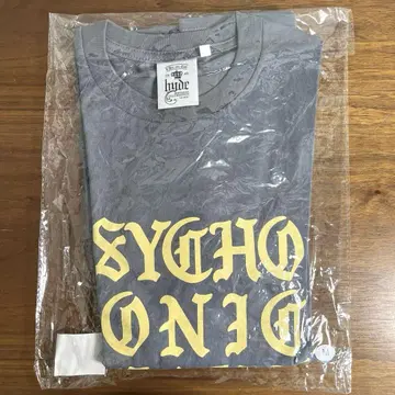 hyde 라이브 로고 롱 슬리브 T셔츠 차콜 그레이 M 사이즈
