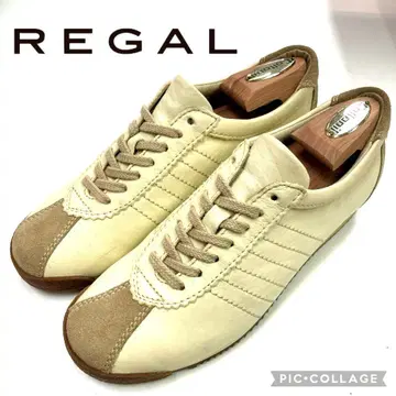 컨디션 최상 덤 포함 REGAL 베이지 가죽 스니커즈 24cm