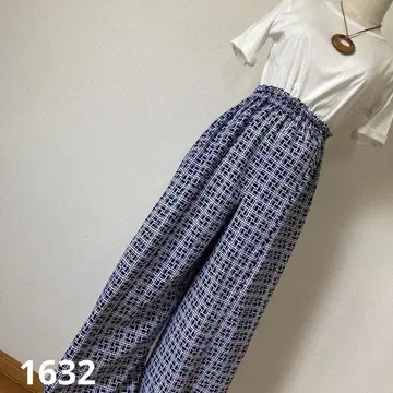 유카타 리메이크 1632 유카타 옷감 와이드 팬츠