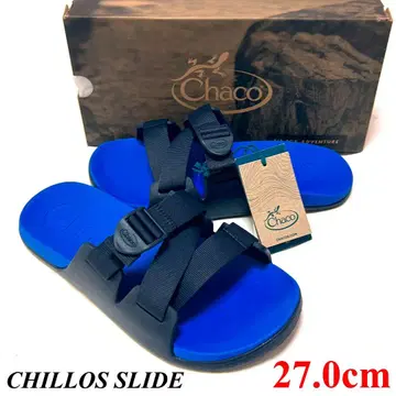새상품 박스 포함 CHACO 27cm 차코 칠로스 슬라이드 샌들 블루