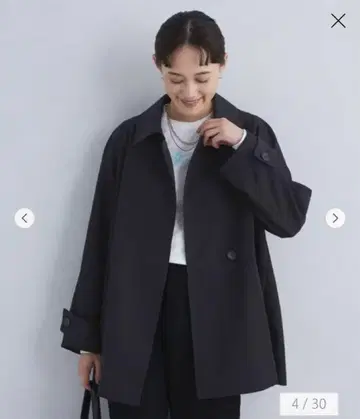 green label relaxing 텐트 라인 미들 코트 트렌치