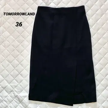 투모로우랜드 미디 스커트 블랙 36