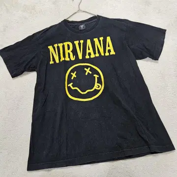 ROCK@T.G. NIRVANA 스마일리 셔츠 [XL] 닐바나 블랙