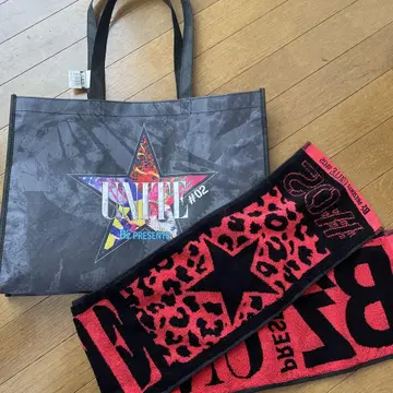 B'z UNITE BY PRESENTS 타월과 토트백 세트 #02