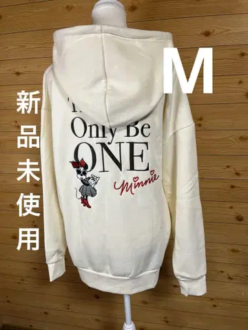 [미사용 새상품] Disney 미니 마우스 후드티 화이트 후드 부착