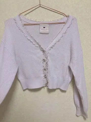 옷장 보석 가디건 핑크