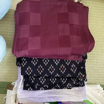 리메이크, 연습용으로 보라색과 블랙 체크 무늬의 옷