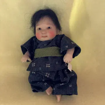 소형 커스텀 인형 네이비 컬러 기모노