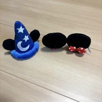 디즈니 미키 모자와 미니 귀 패 세트