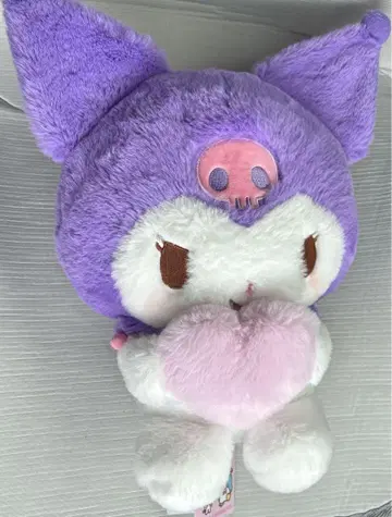 새상품 복숭아빛 하트 인형 BIG 봉제인형 쿠로미 산리오