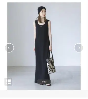 노블 니트 조젯 뉴앙스 넥 원피스