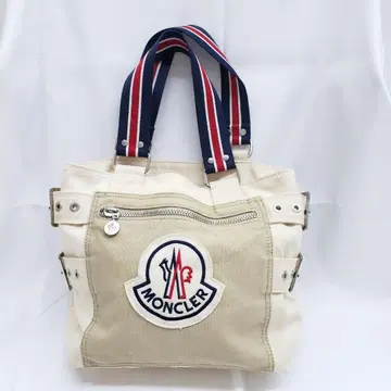 MONCLER 미니 토트백 캔버스 로고