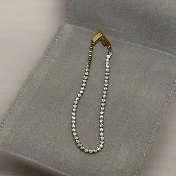 골드 테니스 팔찌 16.5cm