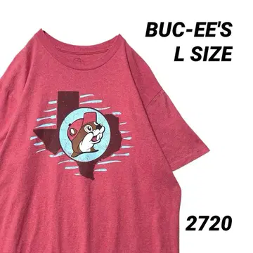 BUC-EE'S 버키즈 기업 로고 백 프린트 티셔츠 L 사이즈