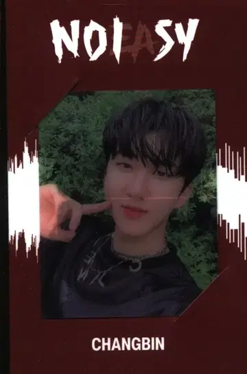 StrayKids 주얼 케이스 Changbin NOEASY 빨간색 테두리
