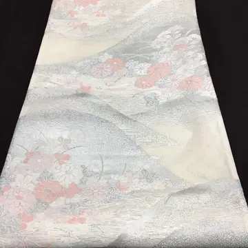 a427 순수 실크 여름 오비 육통 후쿠로 오비 은사 기모노