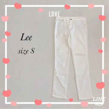 [Lee] Lee(S) 스키니 팬츠 스트레치 캐주얼 심플 화이트