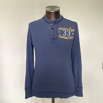 90's AMERICAN EAGLE 롱티 티셔츠 헨리넥