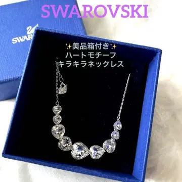 새상품급 SWAROVSKI 스와로브스키 하트 크리스탈 목걸이 박스 포함