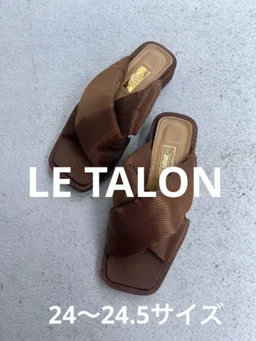 LE TALON 완판템 새틴 쿠션 샌들 L 사이즈 24~24.5