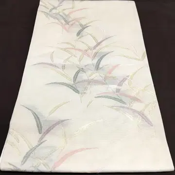 a430 순수 실크 여름 오비 육통 후쿠로 오비 금실 기모노