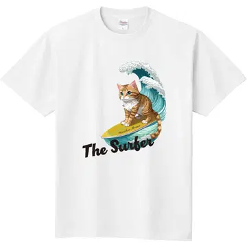 쇼난 SURF CAT 티셔츠 The Surfer 새침한 CAT M