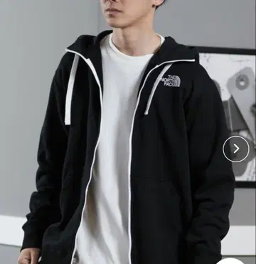 THE NORTH FACE 블랙 풀집업 후드티