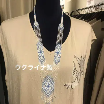 우크라이나 발 ~ 현지 장인 제작 게르단 목걸이 유리 비즈 핸드메이드