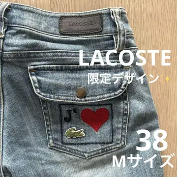 Lacoste 한정판 데님 팬츠 7부 길이 38 M 사이즈