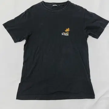 XLARGE 블랙 반팔 티셔츠 야자수 자수 S