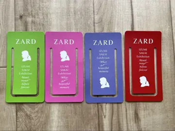 [미사용 새상품] ZARD 이벤트 갤러리 책갈피 북마크 4종