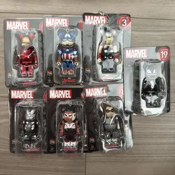 MARVEL 큐브릭 베어브릭 7체 세트