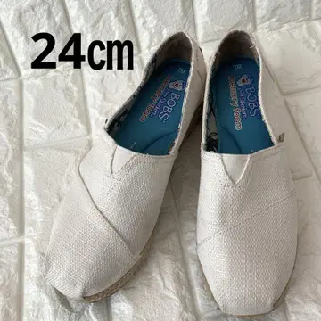 SKECHERS 스케쳐스 BOBS 슬립온 24 cm W7 아이보리