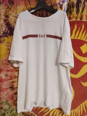GAP 로고 티셔츠 XL 화이트 00년대