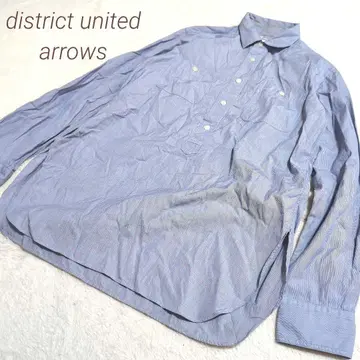 district united arrows 긴팔 와이셔츠 넉넉한 스타일