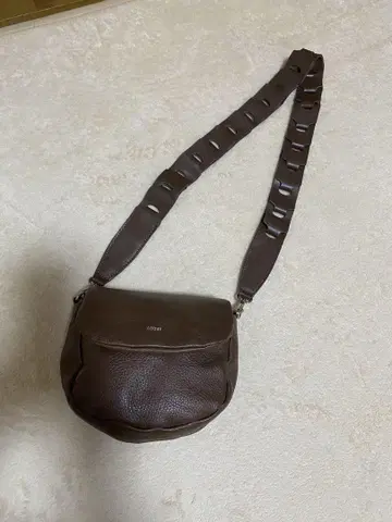 야마다야 nouter 브라운 가죽 숄더백