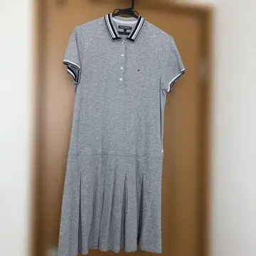 TOMMY HILFIGER 그레이 폴로 원피스 L