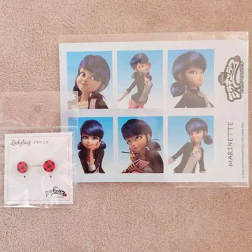 미라큘러스 레이디버그 귀찌 마리네뜨 증명사진풍 스티커