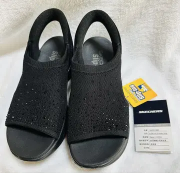 SKECHERS 핸즈프리 슬립인스 샌들 블랙 23cm