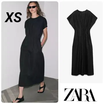 ZARA 플리츠 미디 원피스 ZW COLLECTION XS 완판템