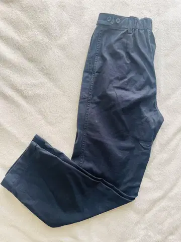 백 새틴 이지 카고 팬츠